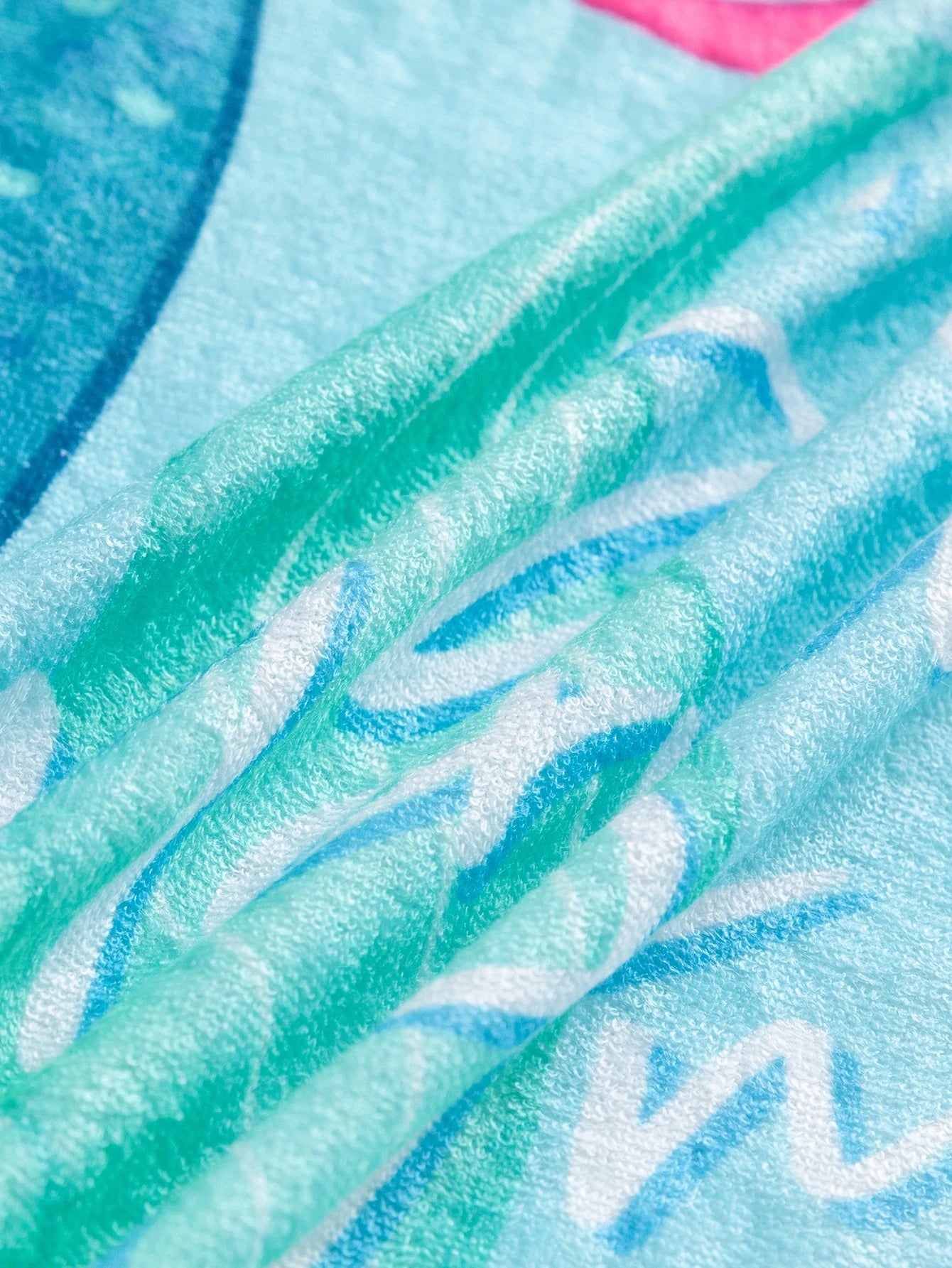 Toalla de playa encubierta para niña con estampado de sirena de dibujos animados, linda encubierta para traje de baño de sirena