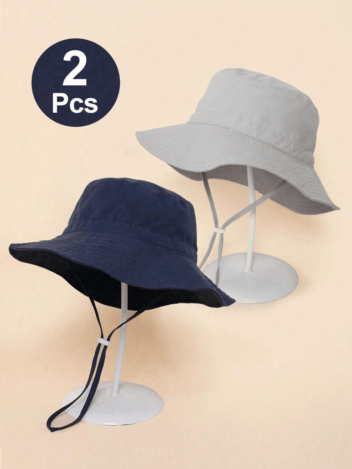2 piezas Sombrero de sol con correa para la barbilla y estampado de dinosaurio en unicolor para niños, ideal para playa, proteger del sol y pesca en verano