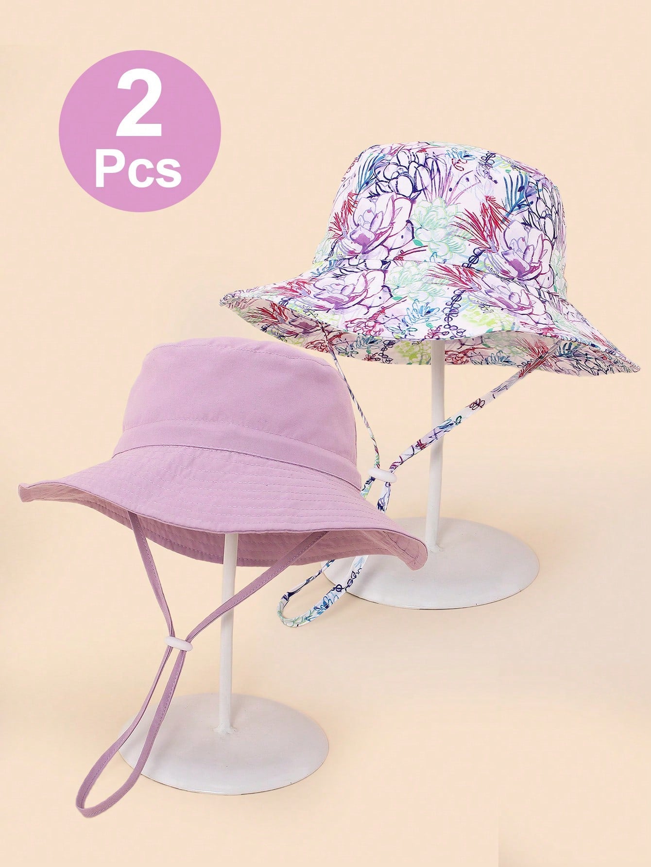 2 piezas Sombrero de sol con correa para la barbilla y estampado de dinosaurio en unicolor para niños, ideal para playa, proteger del sol y pesca en verano