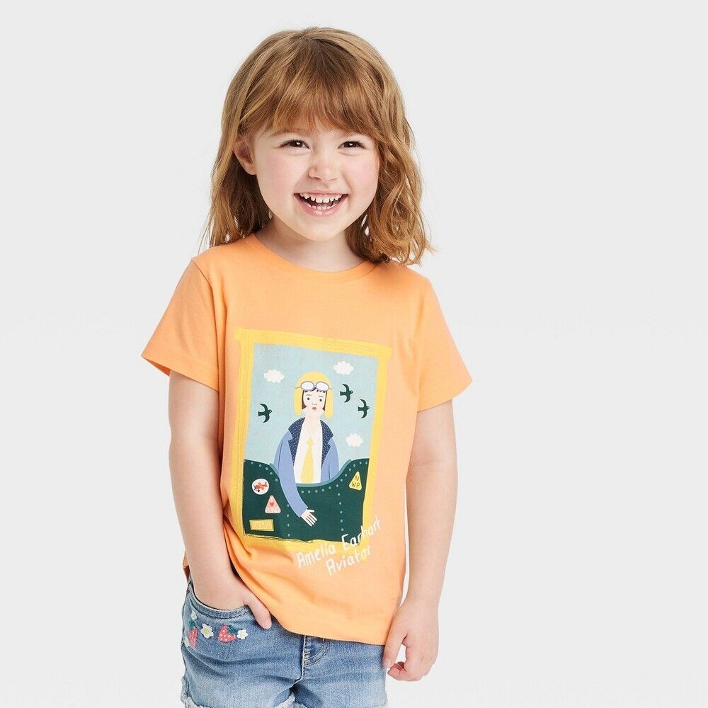 Camisa Picolina Naranja niña