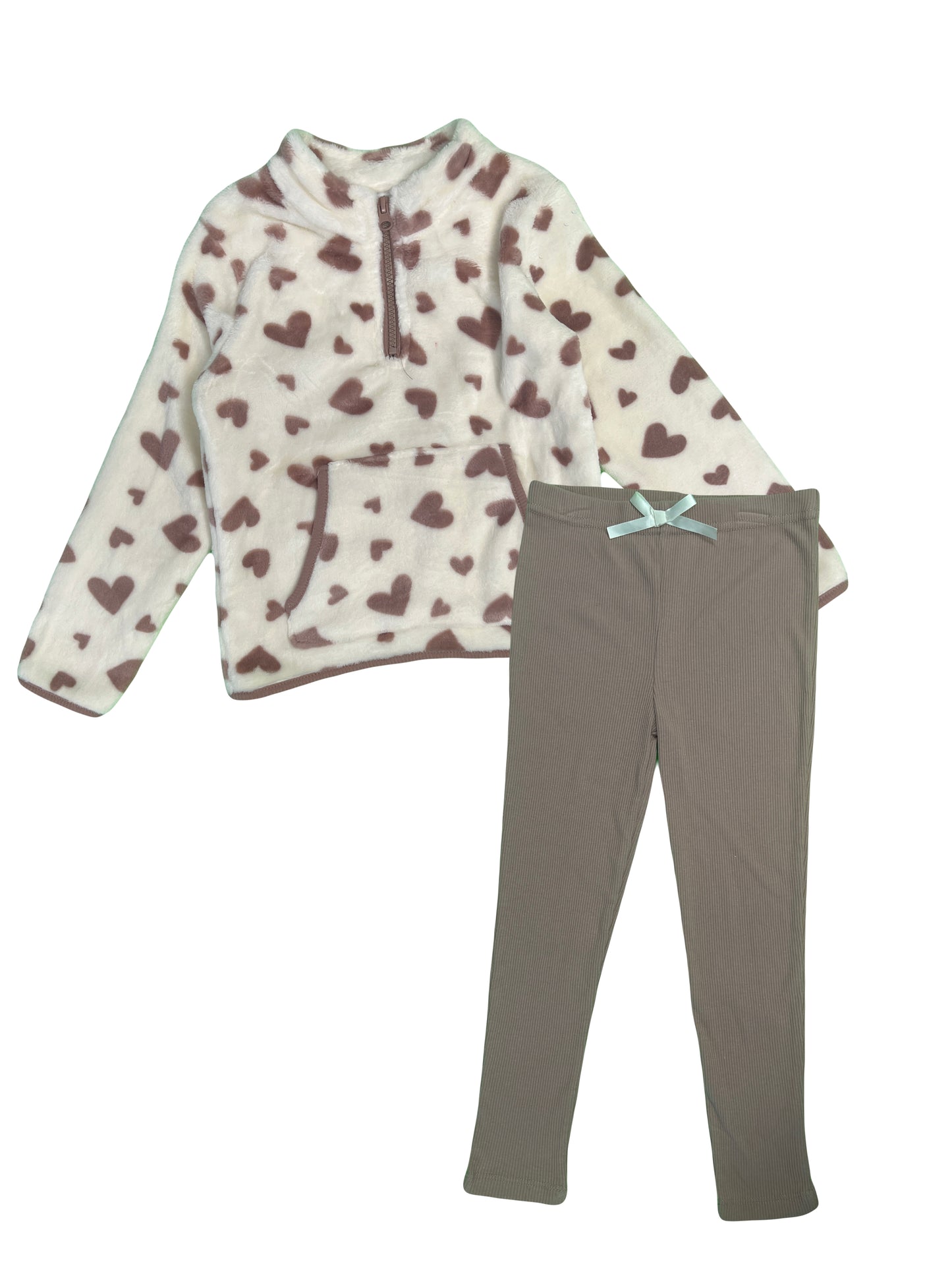 Conjunto de Nicole Miller NY suéter de corazones y Leggin