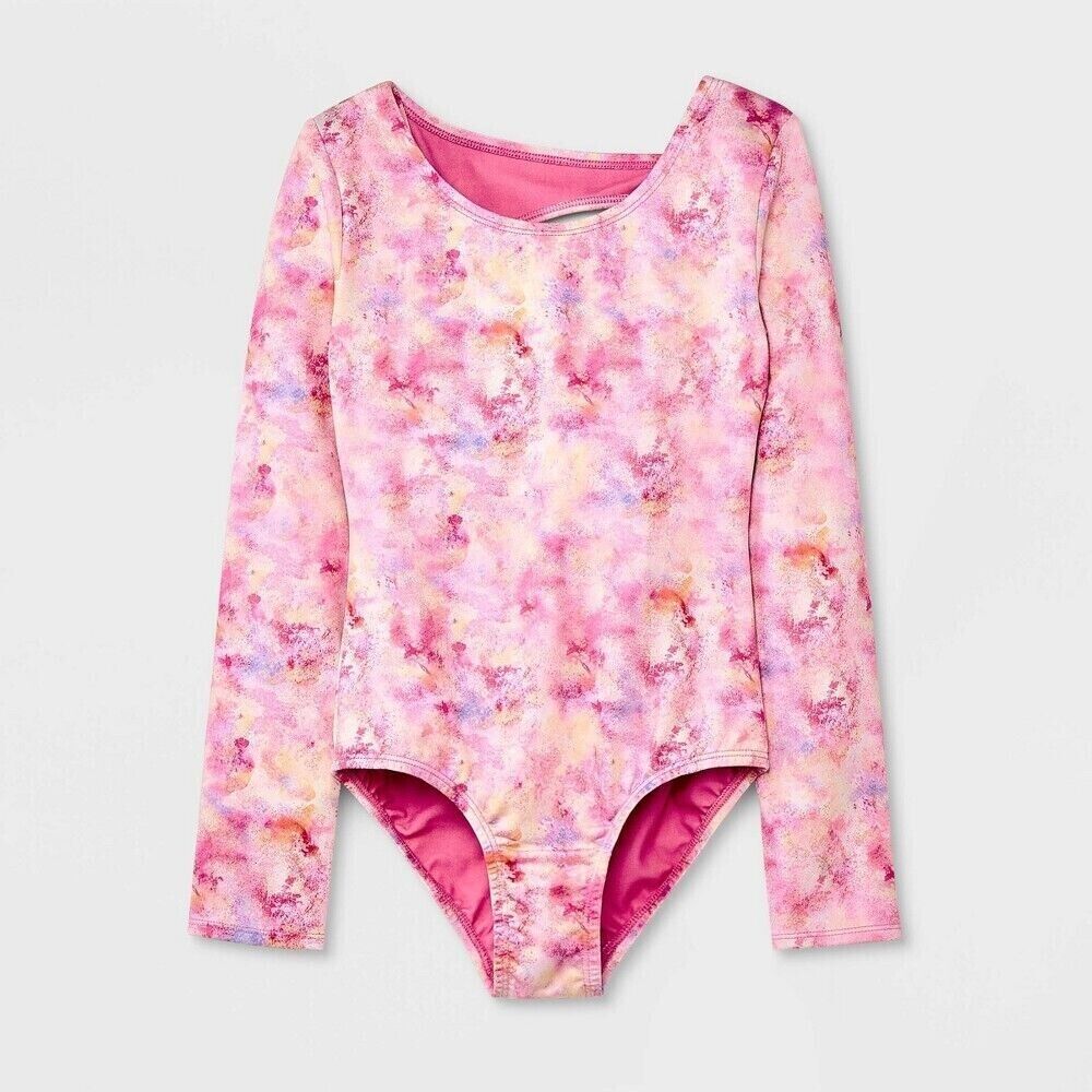 Traje de baño entero para niña de tela tiedye