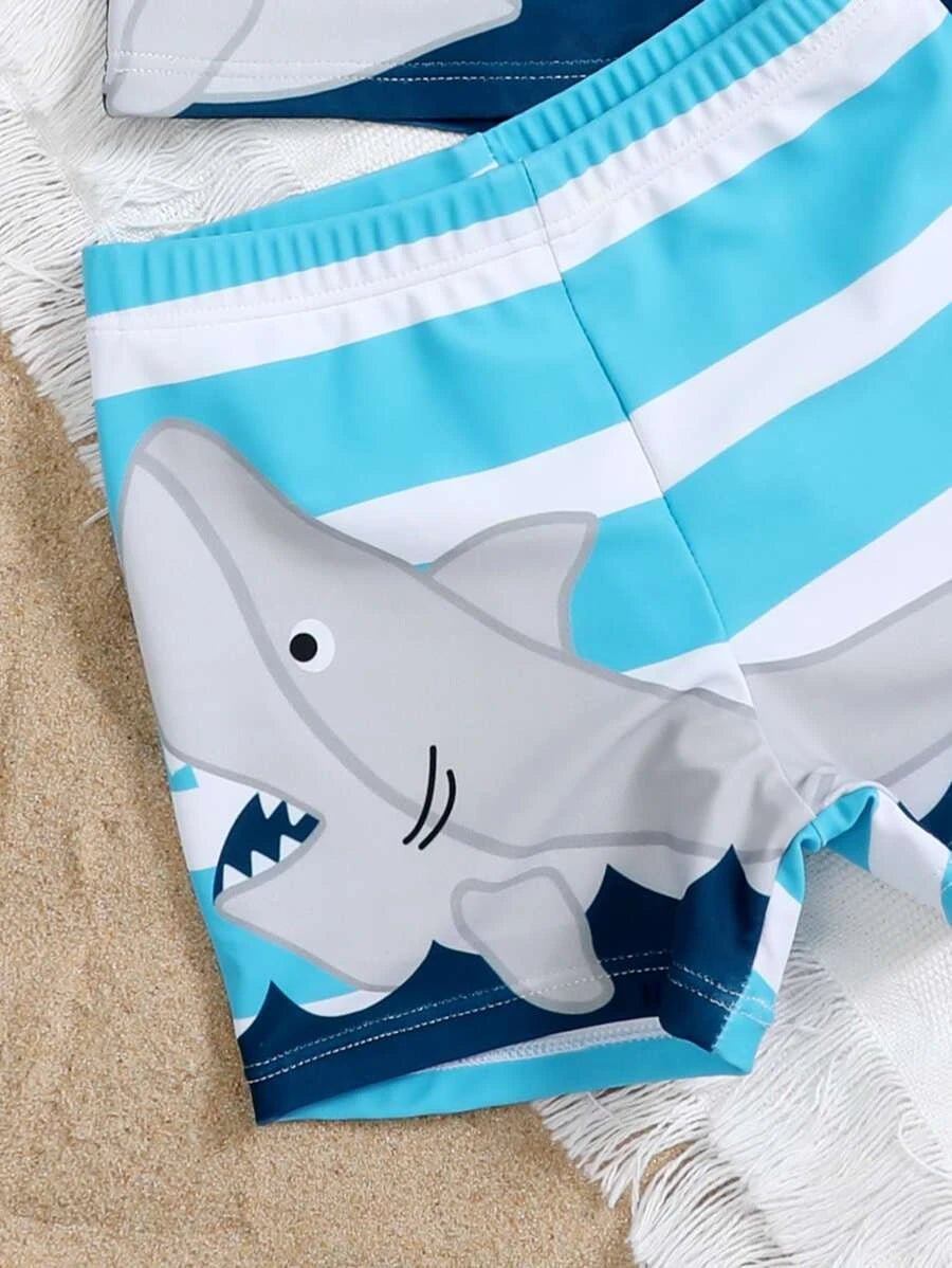 Bebé niño Bañador tiburón de dibujos animados