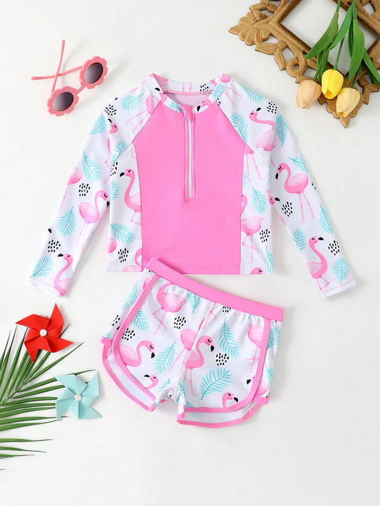 traje de baño tankini estampado