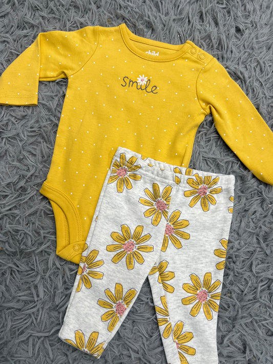 Conjunto de flores y body