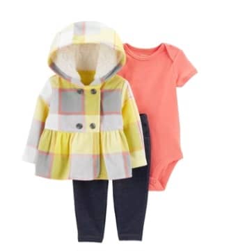 Conjunto 3 piezas Carters Chaleco Manga Larga