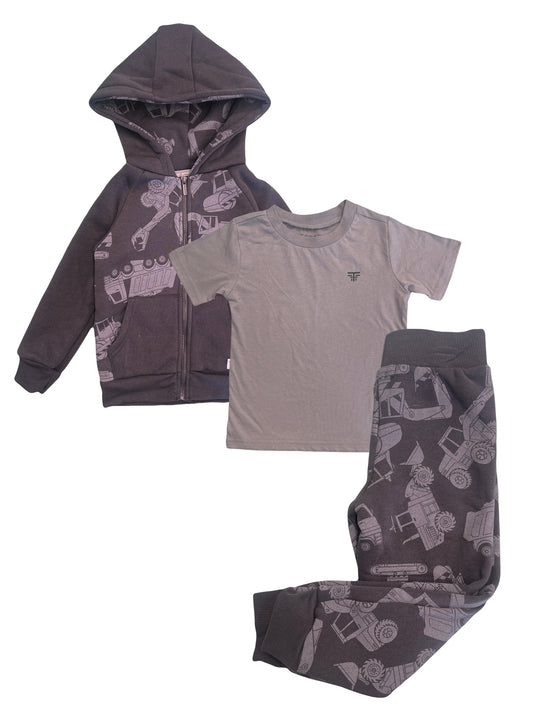 Conjunto deportivo de maquinaria suéter , franela y jogger