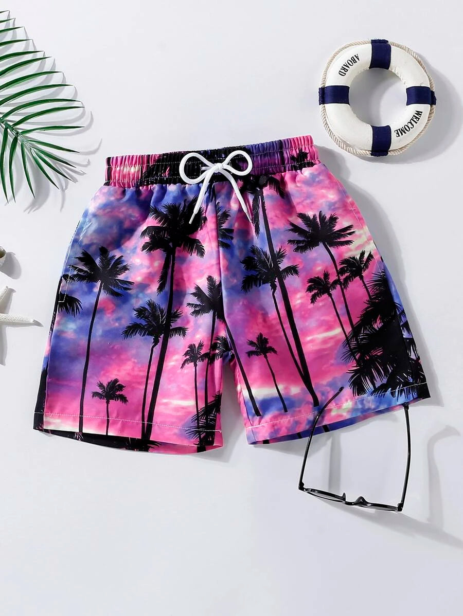 Niños Shorts de natación con estampado