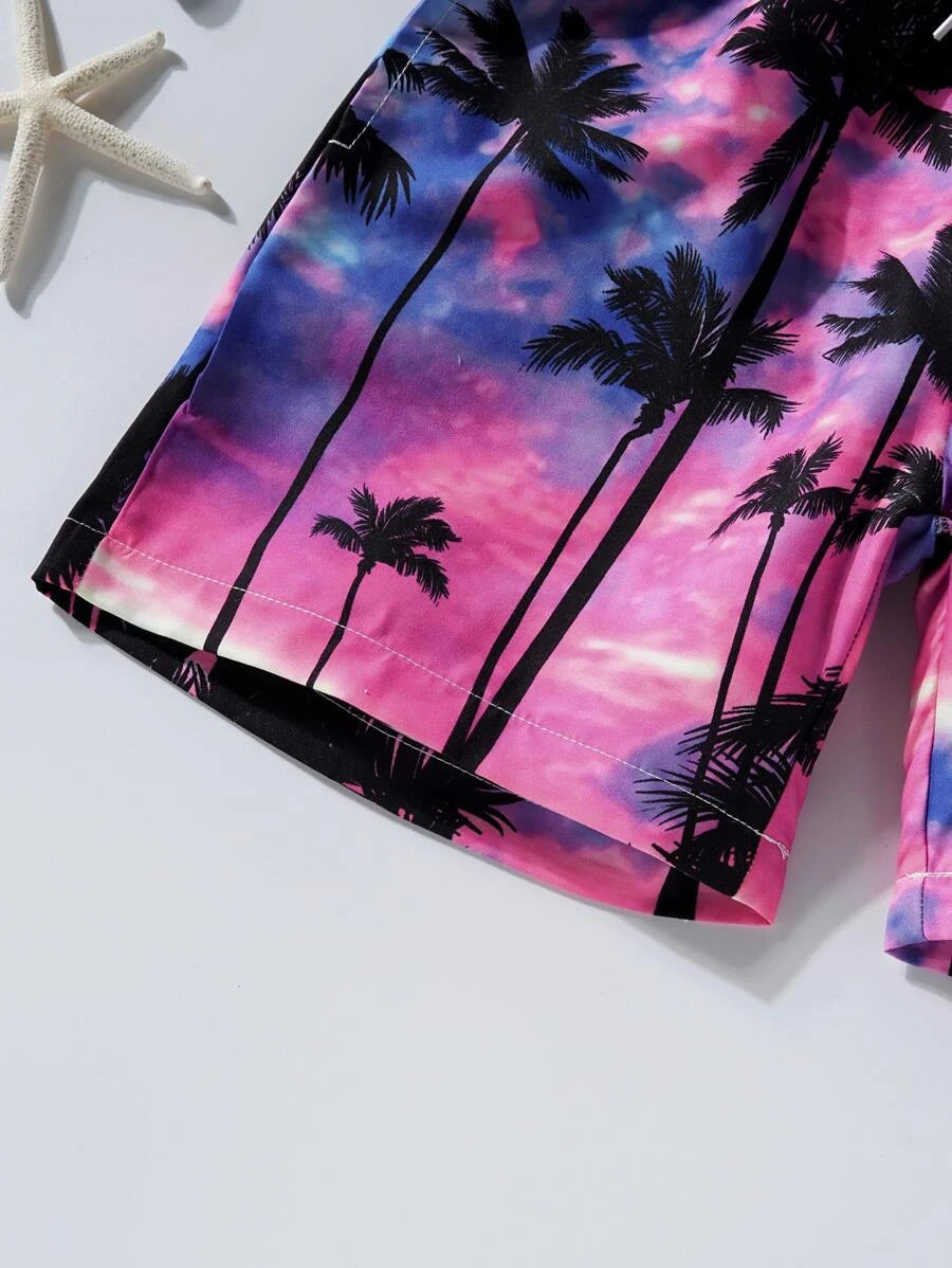 Niños Shorts de natación con estampado