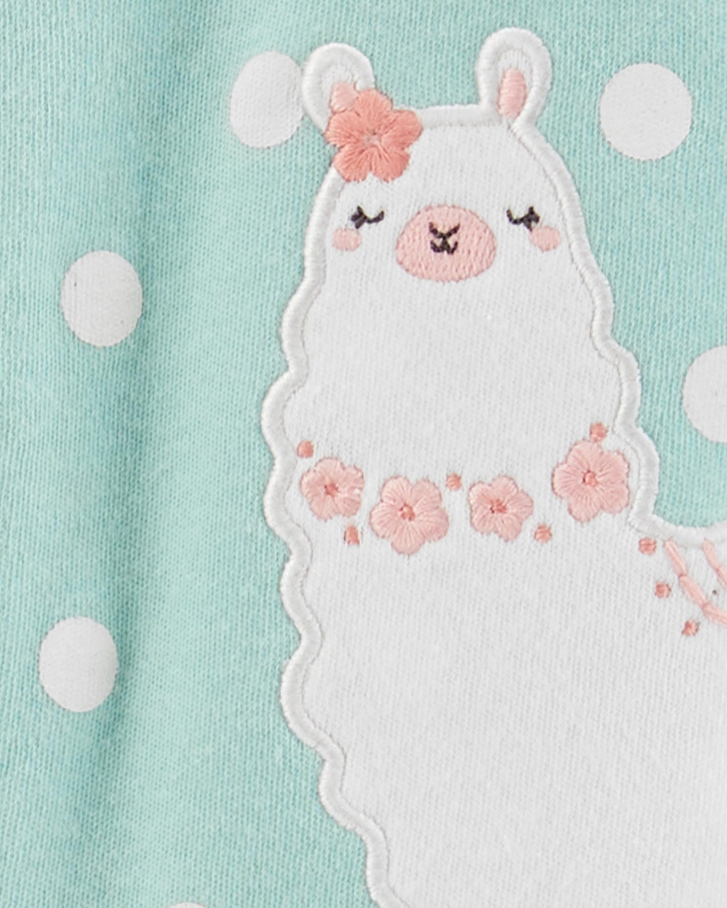 Baby Llama 2-Way Zip Cotton Sleep & Play