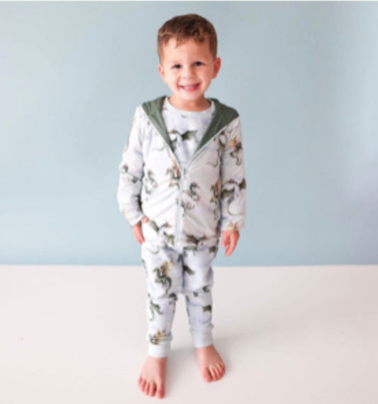 Posh peanut chaqueta con cierre reversible de dragones